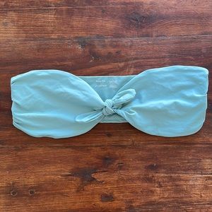 Free people blue tube bikini top